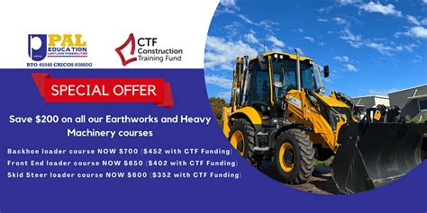 skid steer ticket training perth